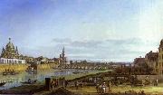 Bernardo Bellotto Dresden from the Right Bank of the Elbe above the Augustus Bridge oil painting reproduction